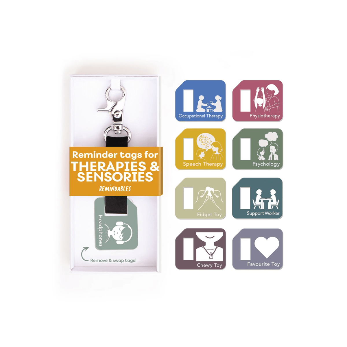 Remindables Bag Tags Ink Bag Tags Therapies Set | Ink