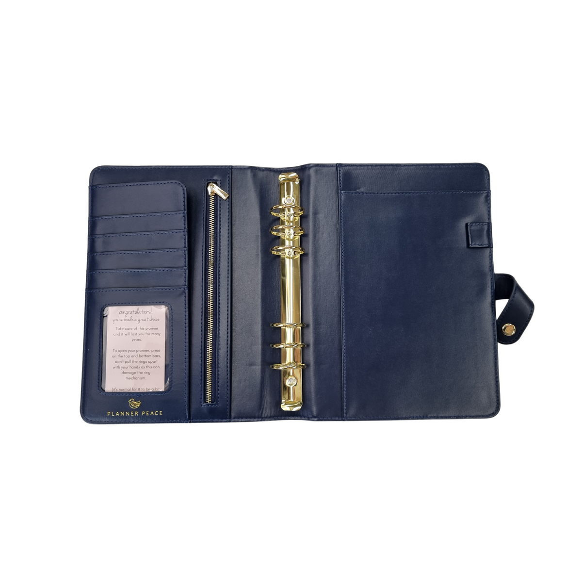 Planner Peace Diary Classic Navy Quilted Annual Planner A5 | Undated | Classic Navy Quilted