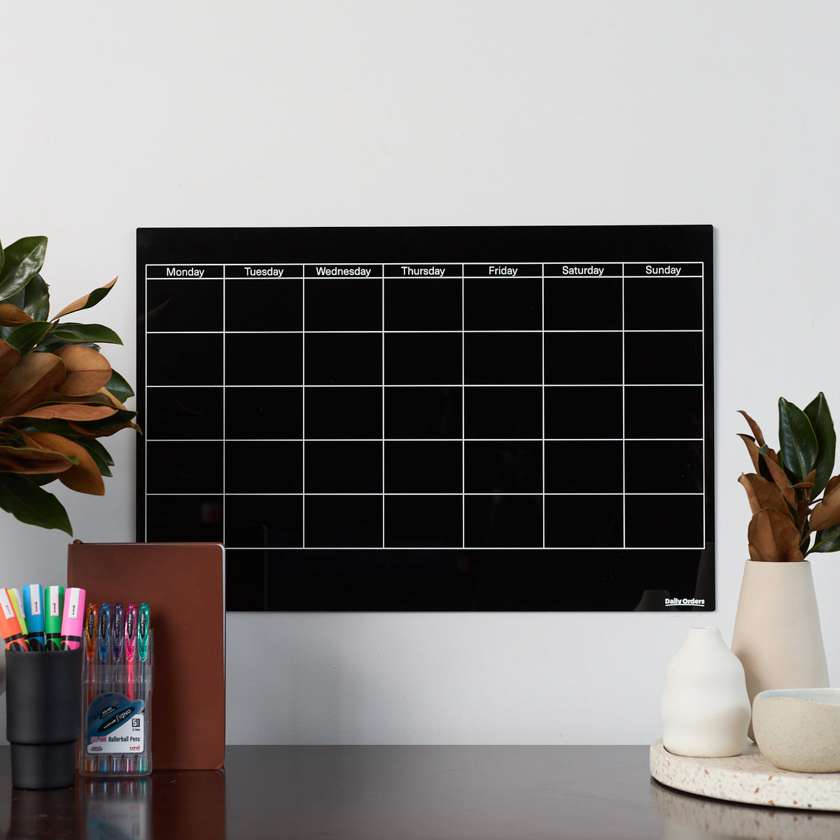 Daily Orders Planning Starter Kit Bundle Black 40x60cm