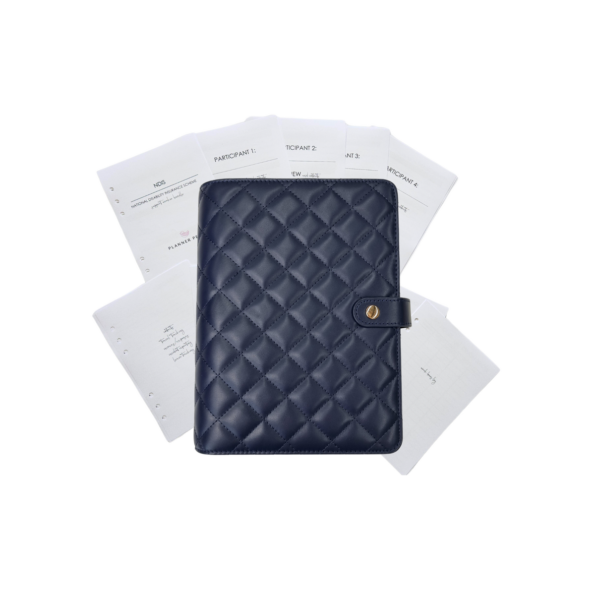 Disability Support Worker Planner A5 - 2025 Calendar Year | 2025 | Classic Navy Quilted