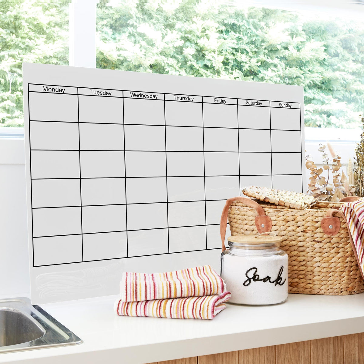 Daily Orders Monthly Wall Planner | M - 60x90cm / White