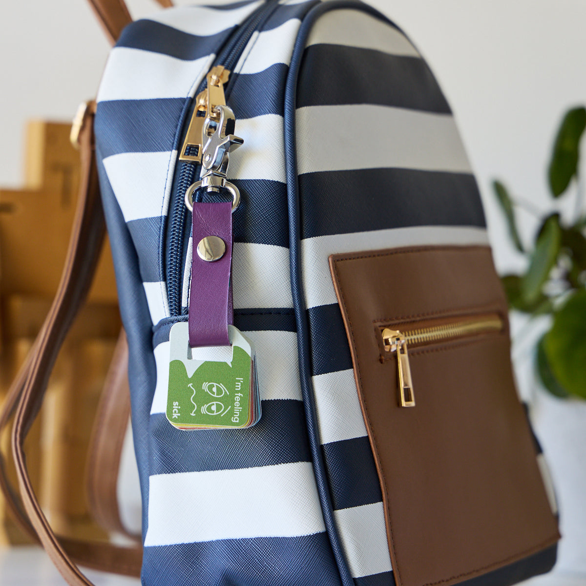 Bag Tags Emotions Set | Purple