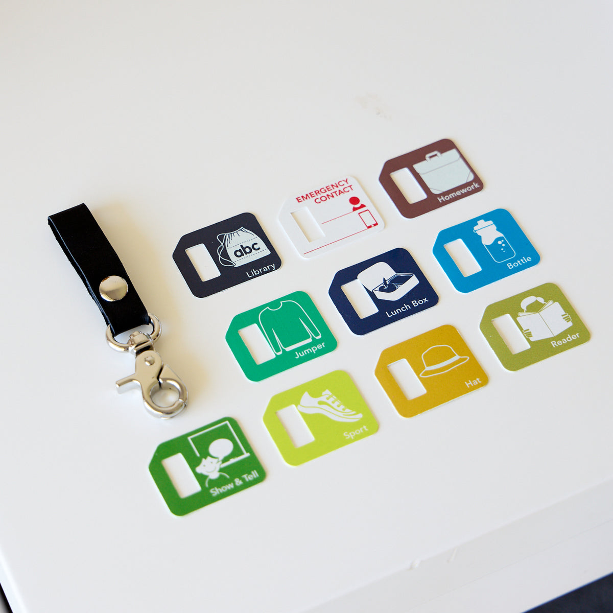 Bag Tags School Set | Ink