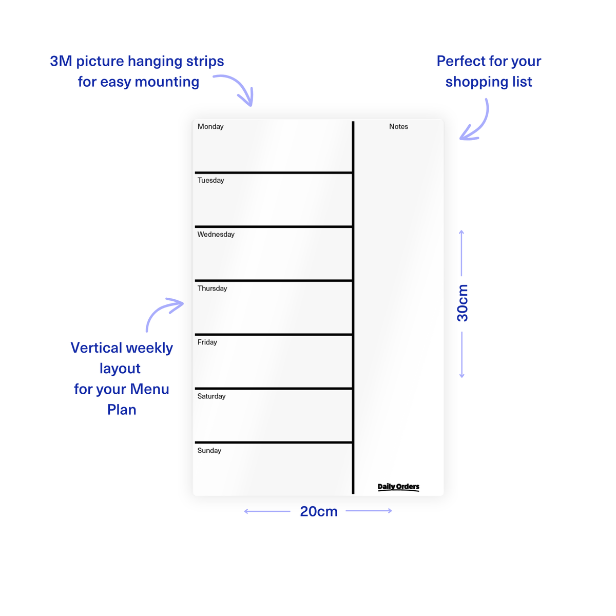 Meal Planner - Portrait | Portrait | White
