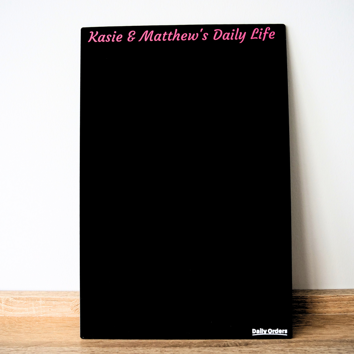 Daily Orders Blank Planner | XS - 20x30cm / Black