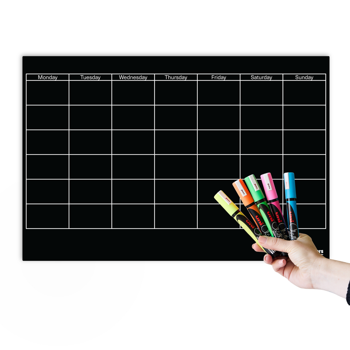 Daily Orders Black Monthly plus FREE 5 pack | M - 90x60cm / Black