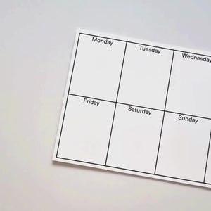 Daily Orders Weekly Wall Planner | S - 40x60cm / White