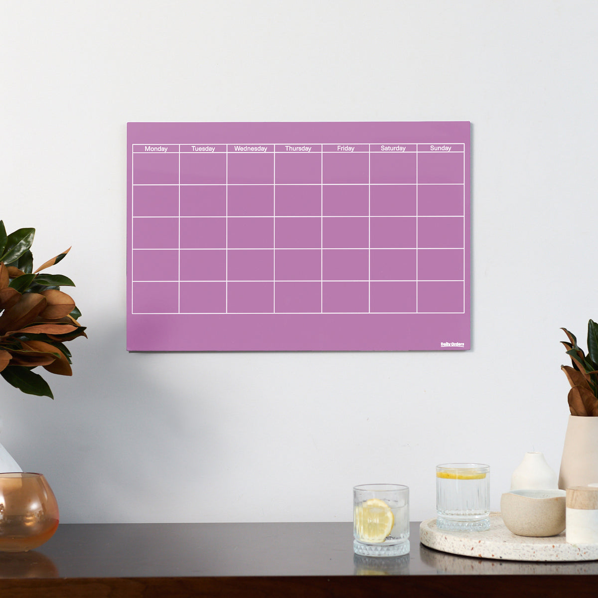 Monthly Wall Planner - Landscape | Landscape | Grape