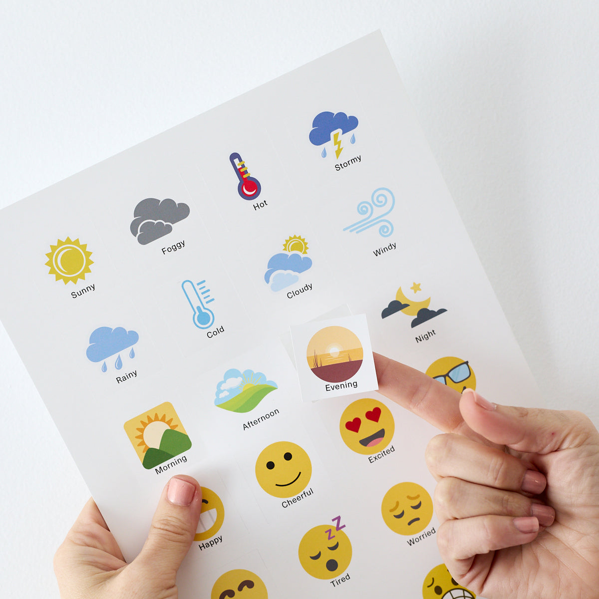 Daily Orders Static Cling Stickers Static Cling Stickers | Routine Pack - L - A4